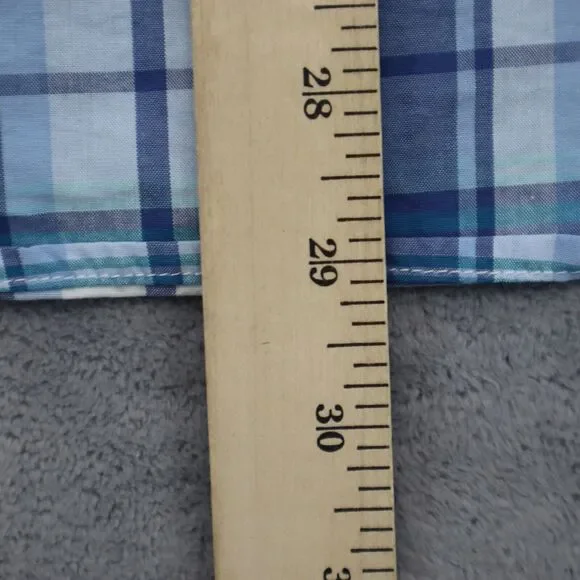 Johnnie- O Shirt Mens S Check Hangin Out Long Sleeve Button Up Surfing - Picture 3 of 16